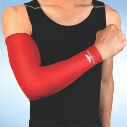 Bodyassist Compression Sports Arm Sleeve Red